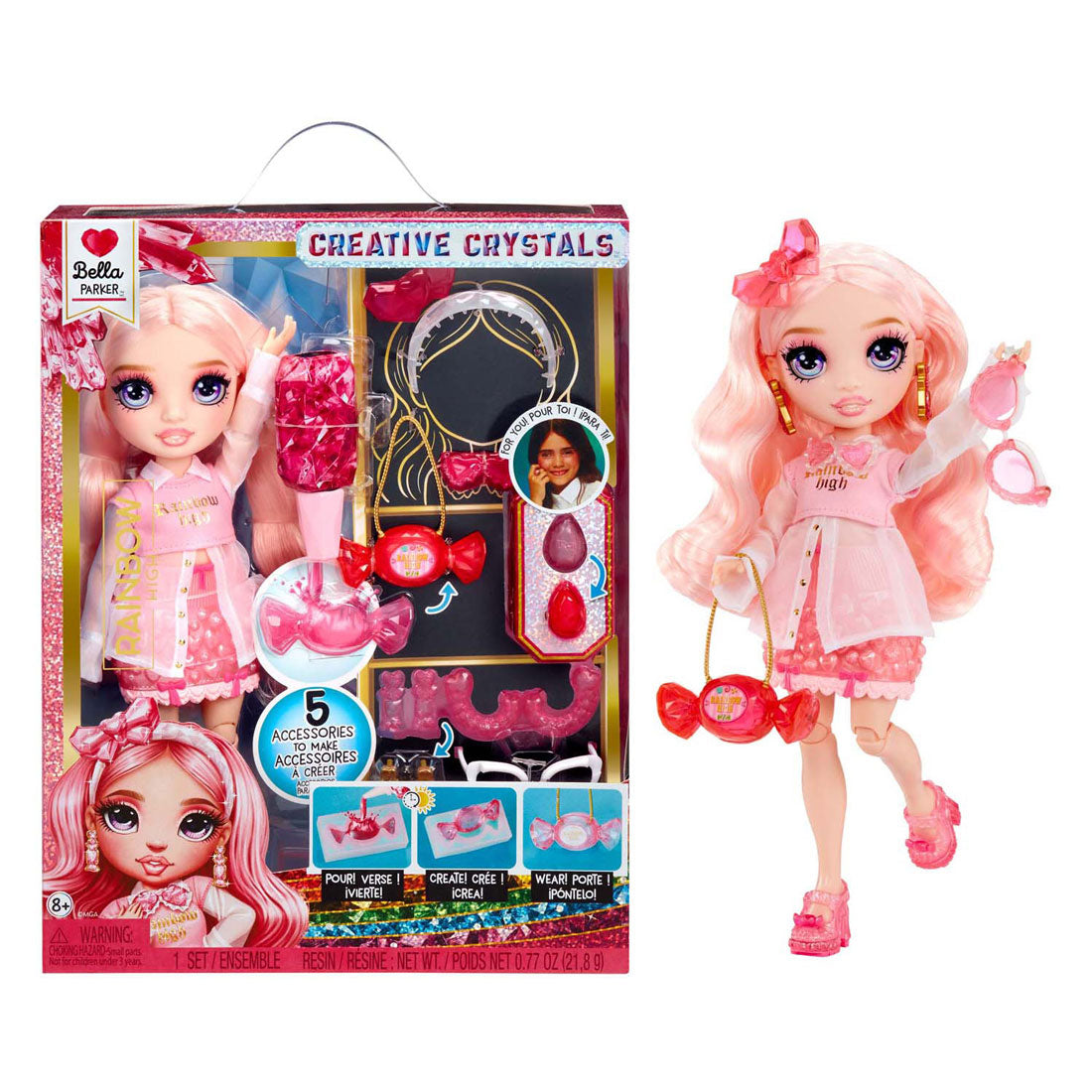 Mga entertainment rainbow high crystal fashion fashion doll - bella
