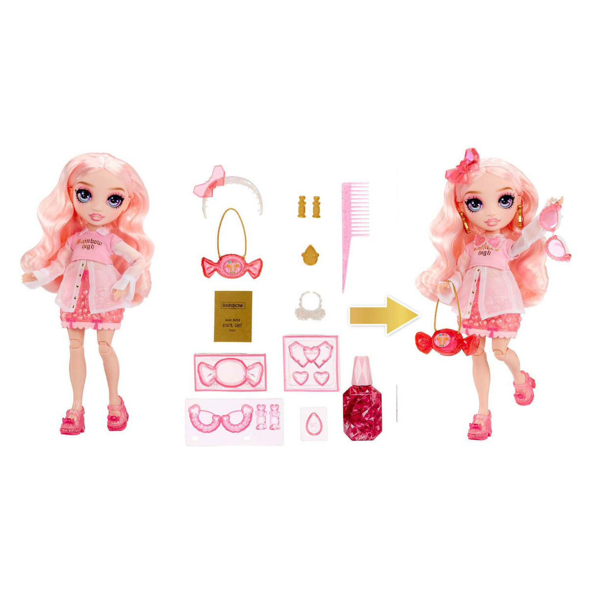 MGA Entertainment Rainbow High Crystal Fashion Fashion Pop - Bella