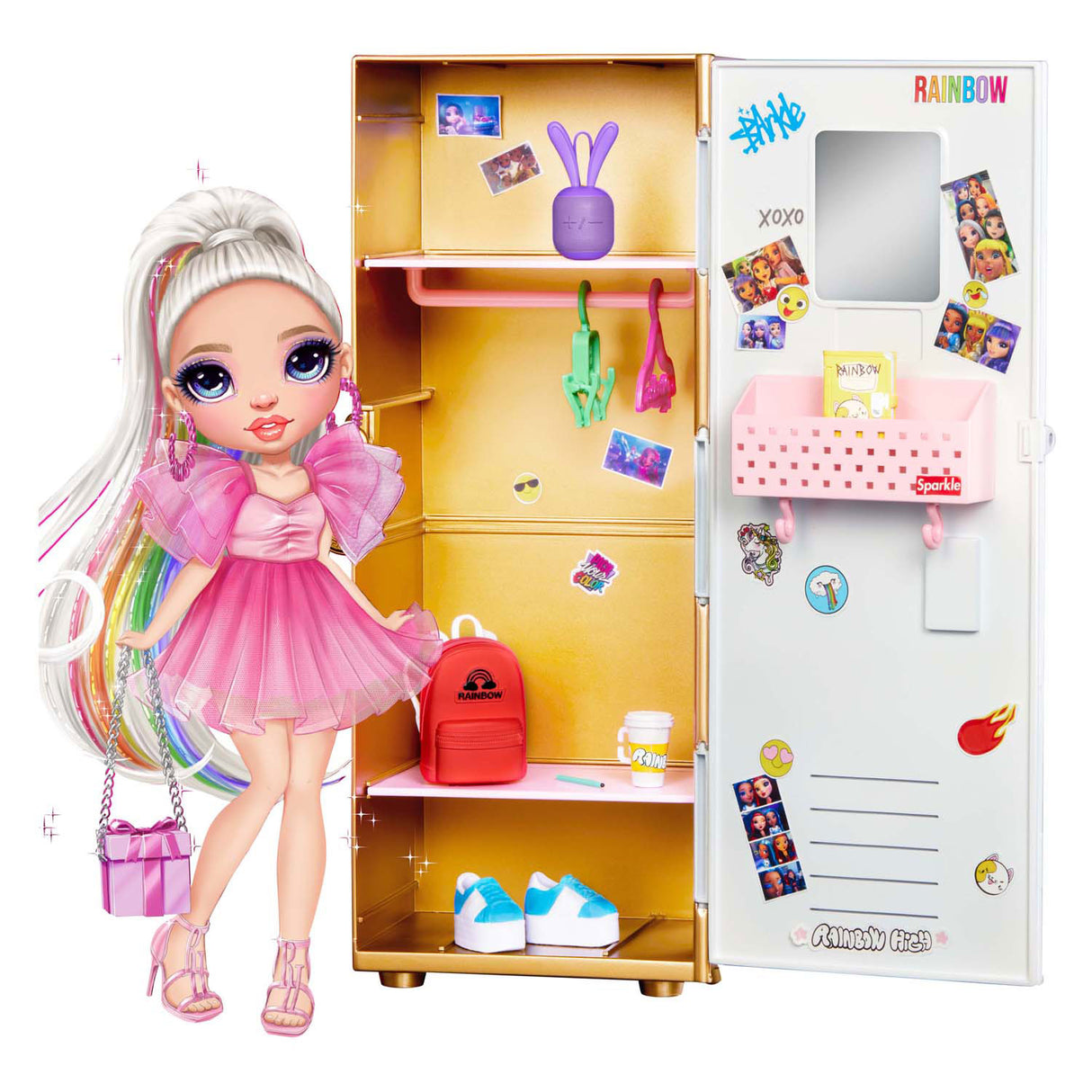 MGA Entertainment Rainbow High Safe Play set with accessories