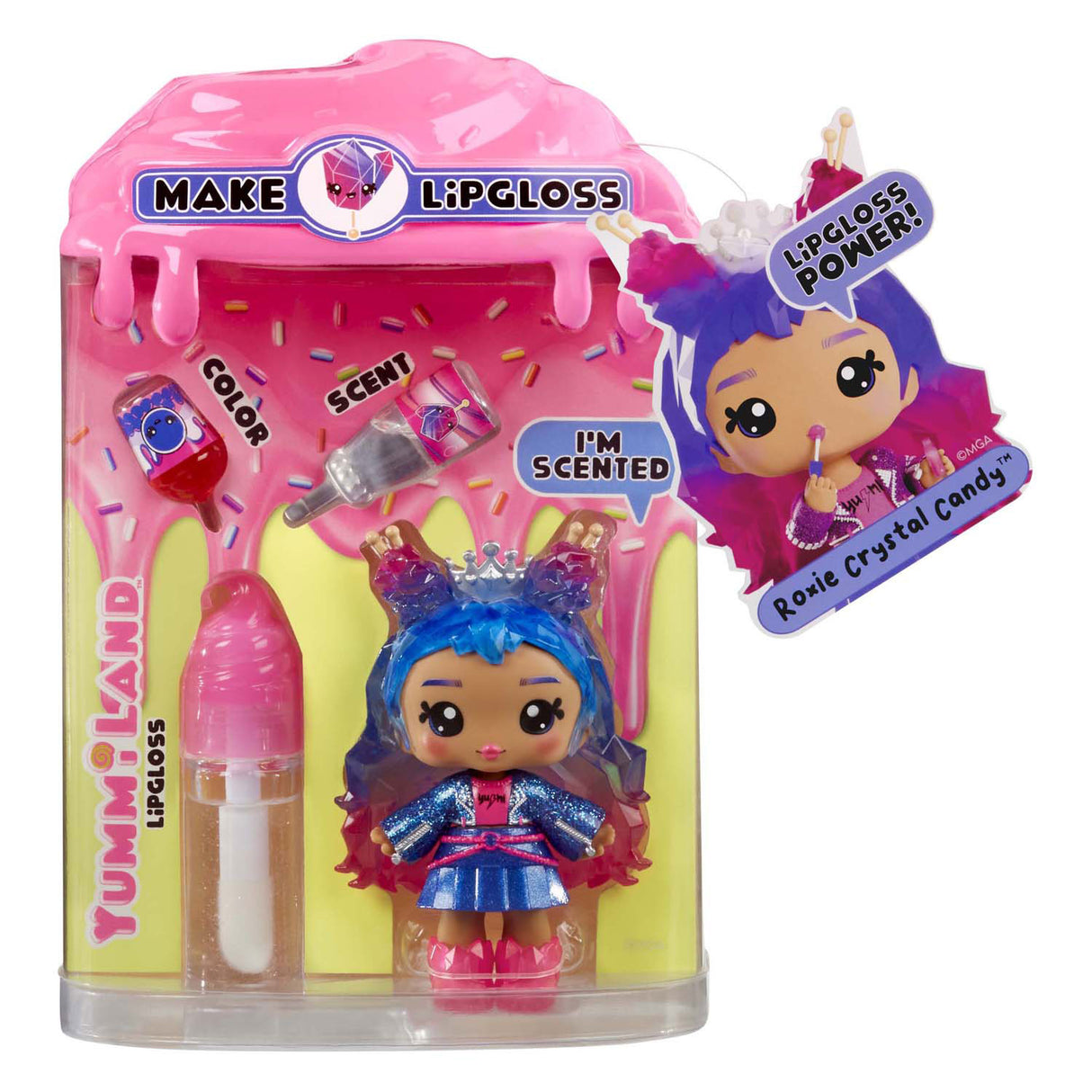 MGA Entertainment Yummiland Pop - Roxie Crysal Candy with Lipgloss Set