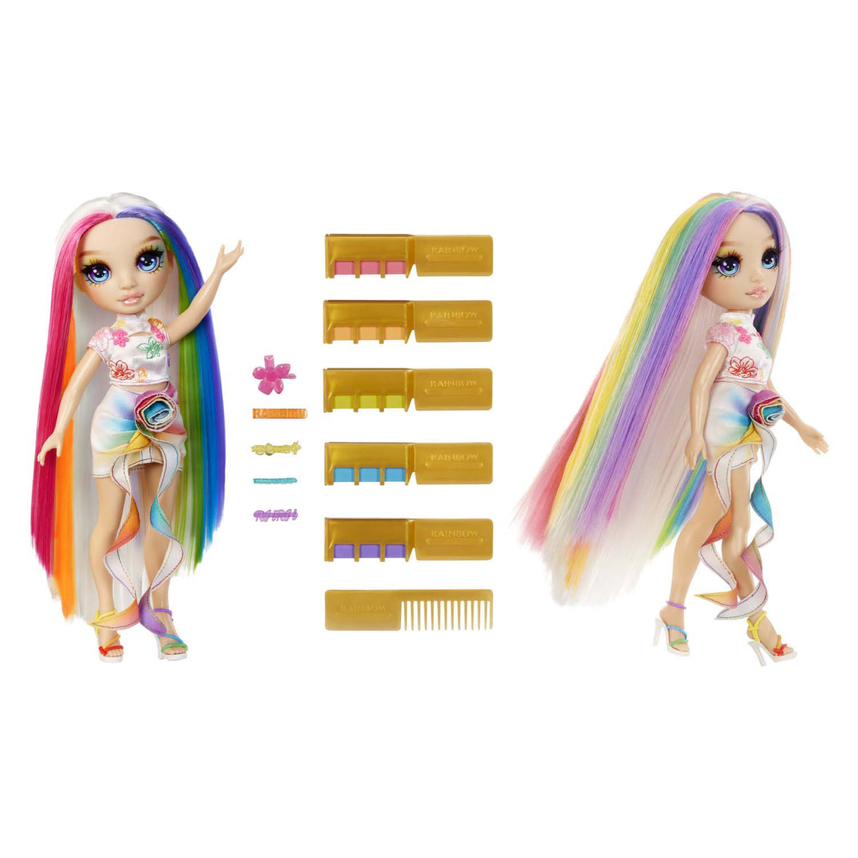 Mga entertainment rainbow high fashion doll with hair chalk - amaya rainbow