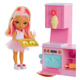 Mga entertainment rainbow high pop small dessert shop with kandy play set