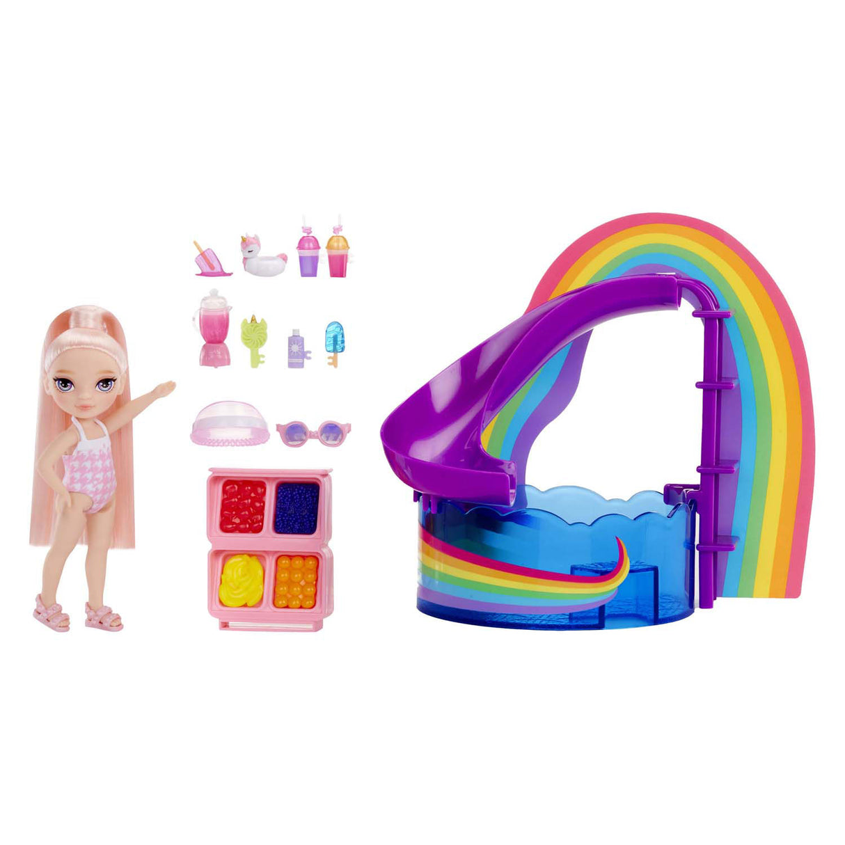 Mga entertainment rainbow high pop small pool day with blush play set