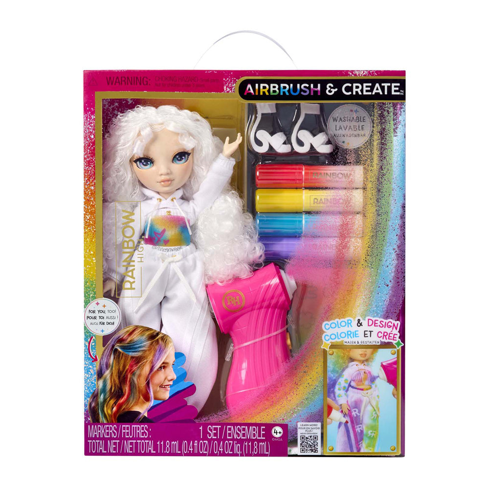 Mga entertainment rainbow high air brush create fashion doll - green eyes