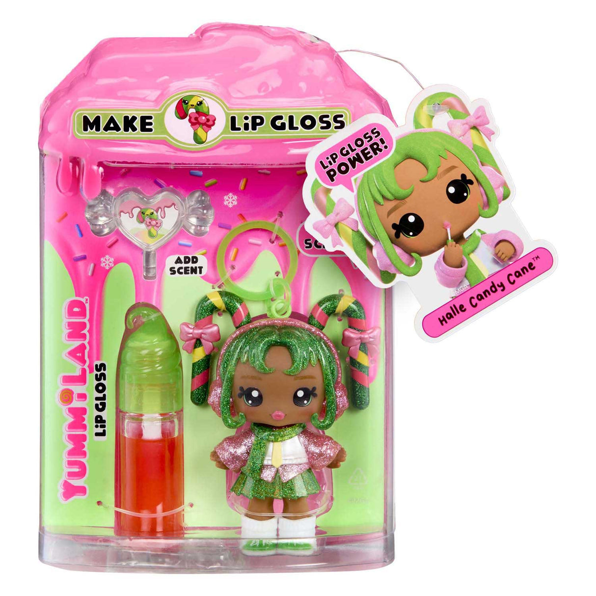 Mga Entertainment Yummiland Doll - Halle Candy Cane with Lip Gloss Set