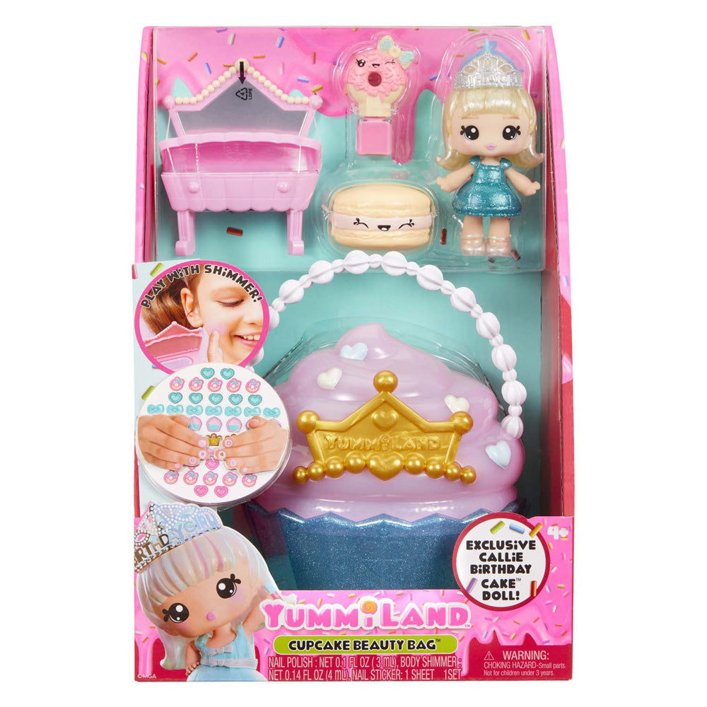 Beauty bag speelset en lipgloss pop - cupcake