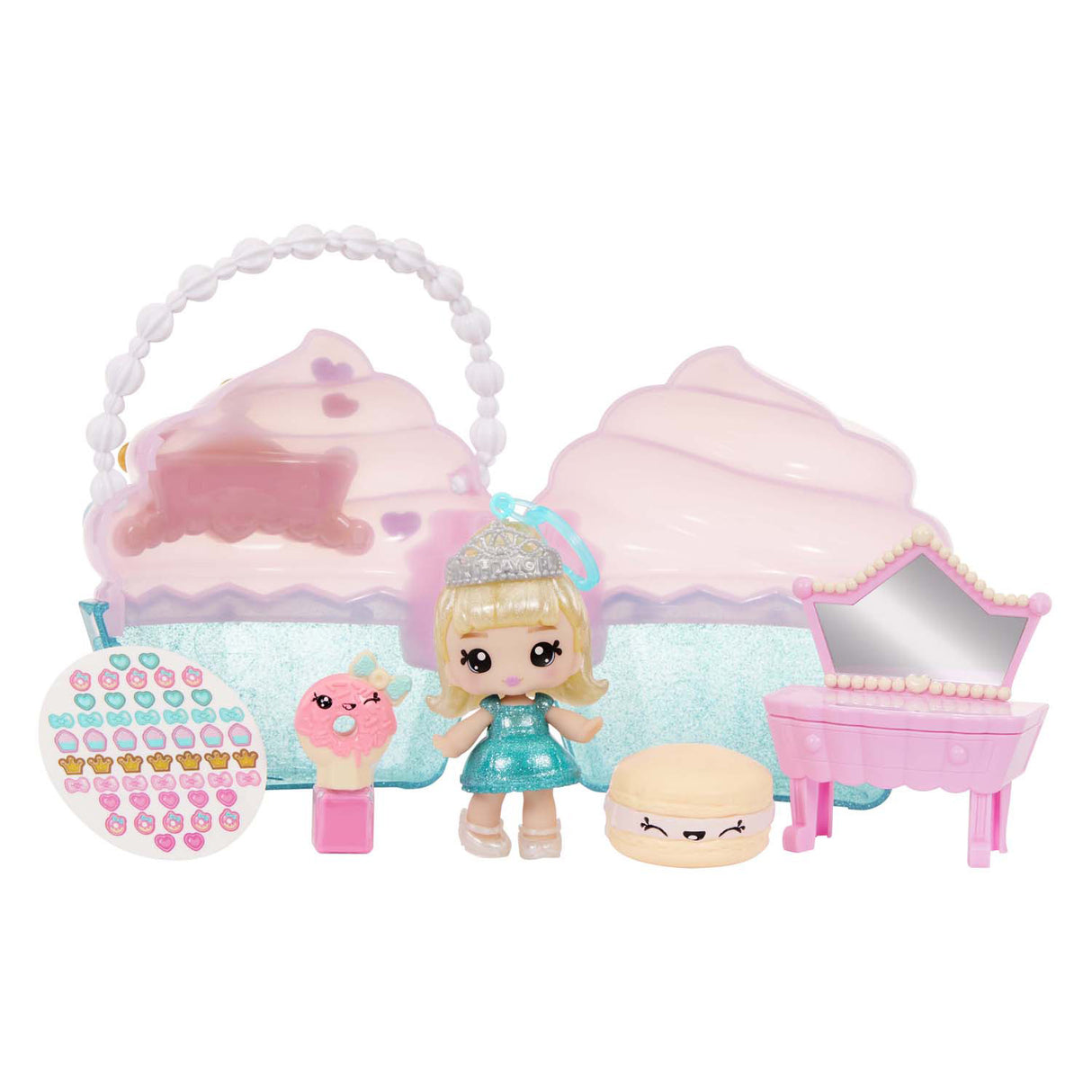 Mga entertainment beauty bag play set and lip gloss doll - cupcake