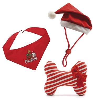 Croci Xmas můj první vánoční pes set muts bandana bot