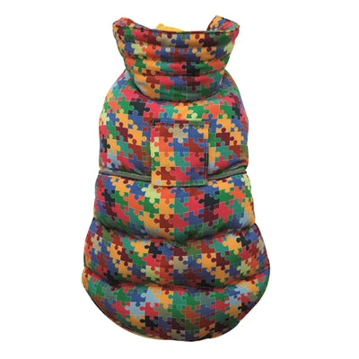 Croci dog coat puzzle lined