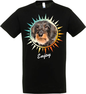 Camiseta bassê preta