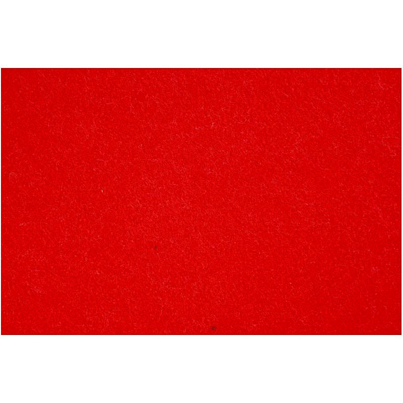 Creativ company hobbyvilt, vel 42x60 cm, dikte 3 mm, rood, 1 vel