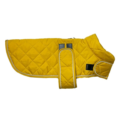 Cappotto per cani Happy Pet Go Walk trapuntato classico senape