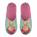 Slippel Rabbit Green Pink