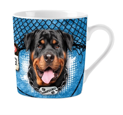 Masser af gaver krus rottweiler blå