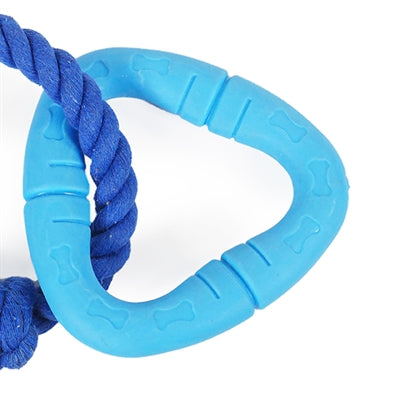 Battersea triangel rubber touw blauw