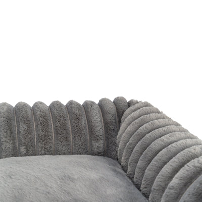 Trixie dog bed lonni corduroy angular gray