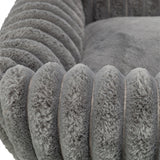 Trixie dog bed lonni corduroy angular gray