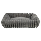 Trixie dog bed lonni corduroy angular gray