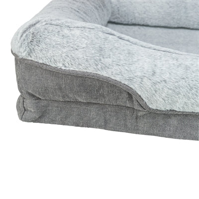 Trixie vital dog bed lino angular gray light gray