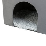 Trixie kattehus harvey grå-hvid sort