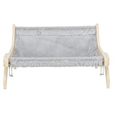 Trixie hammock wood untreated gray