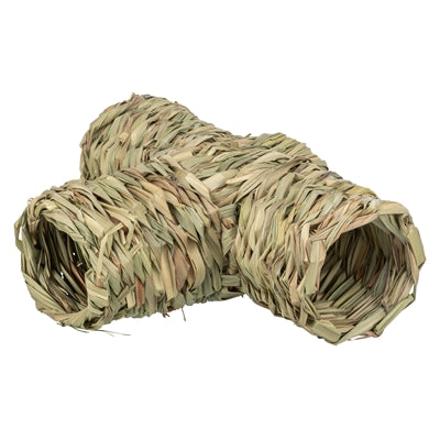 Trixie Tunnel with Hamster grass branch