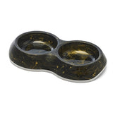 Savic food bowl delicate double marble black gold