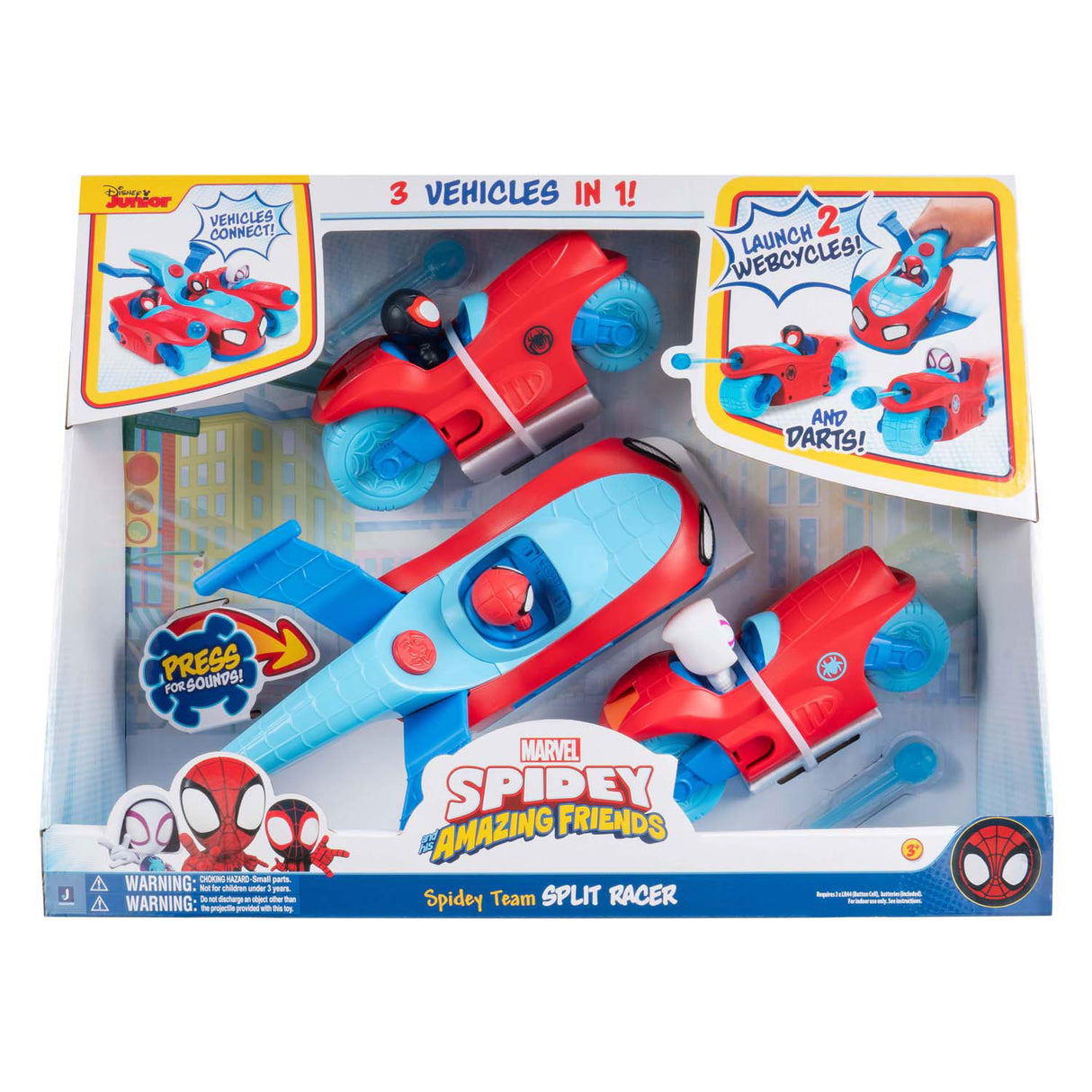 Spidey Web Team Split Racer Vehicle