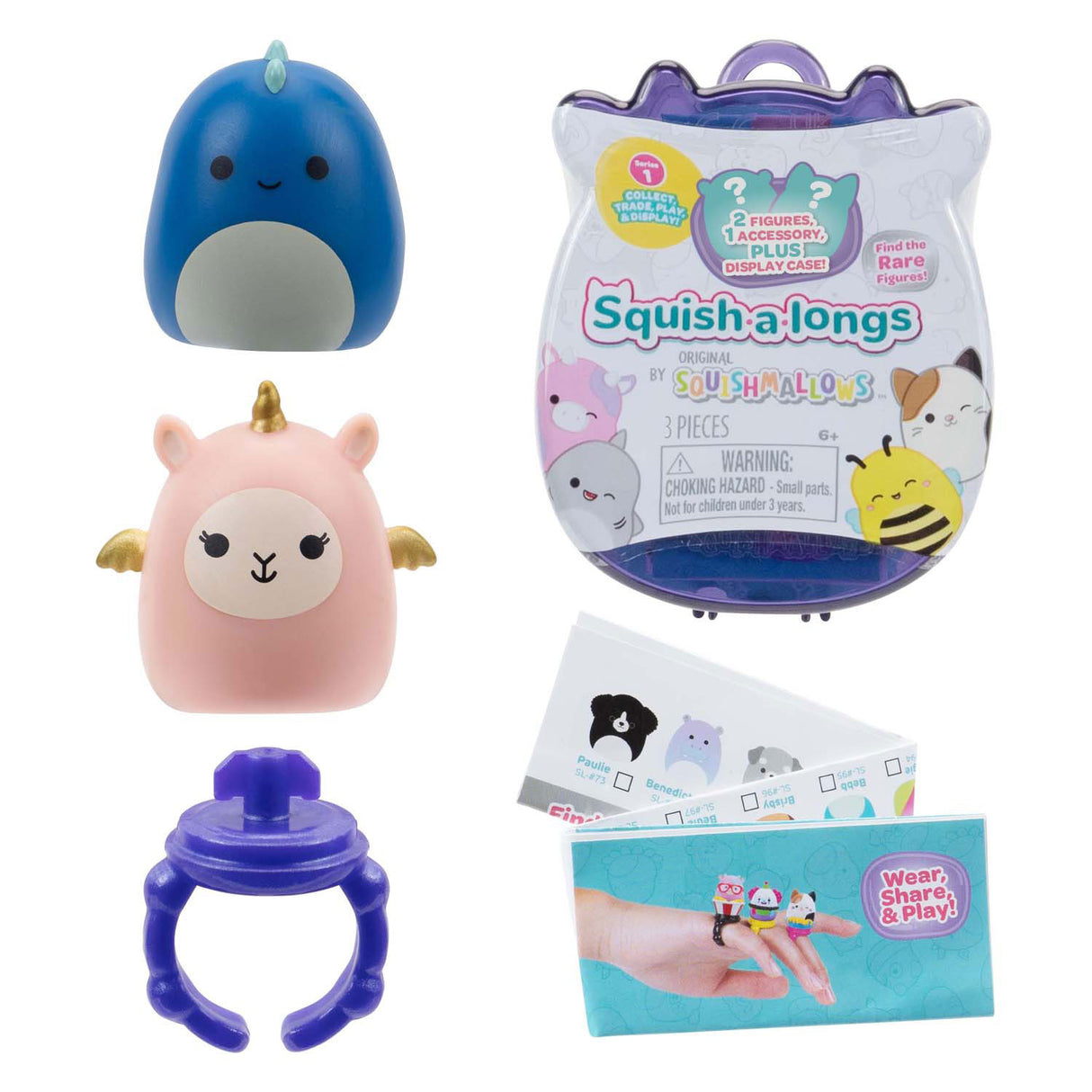 Jazwares squishmallows squish-a-longs verrassing speelfiguur