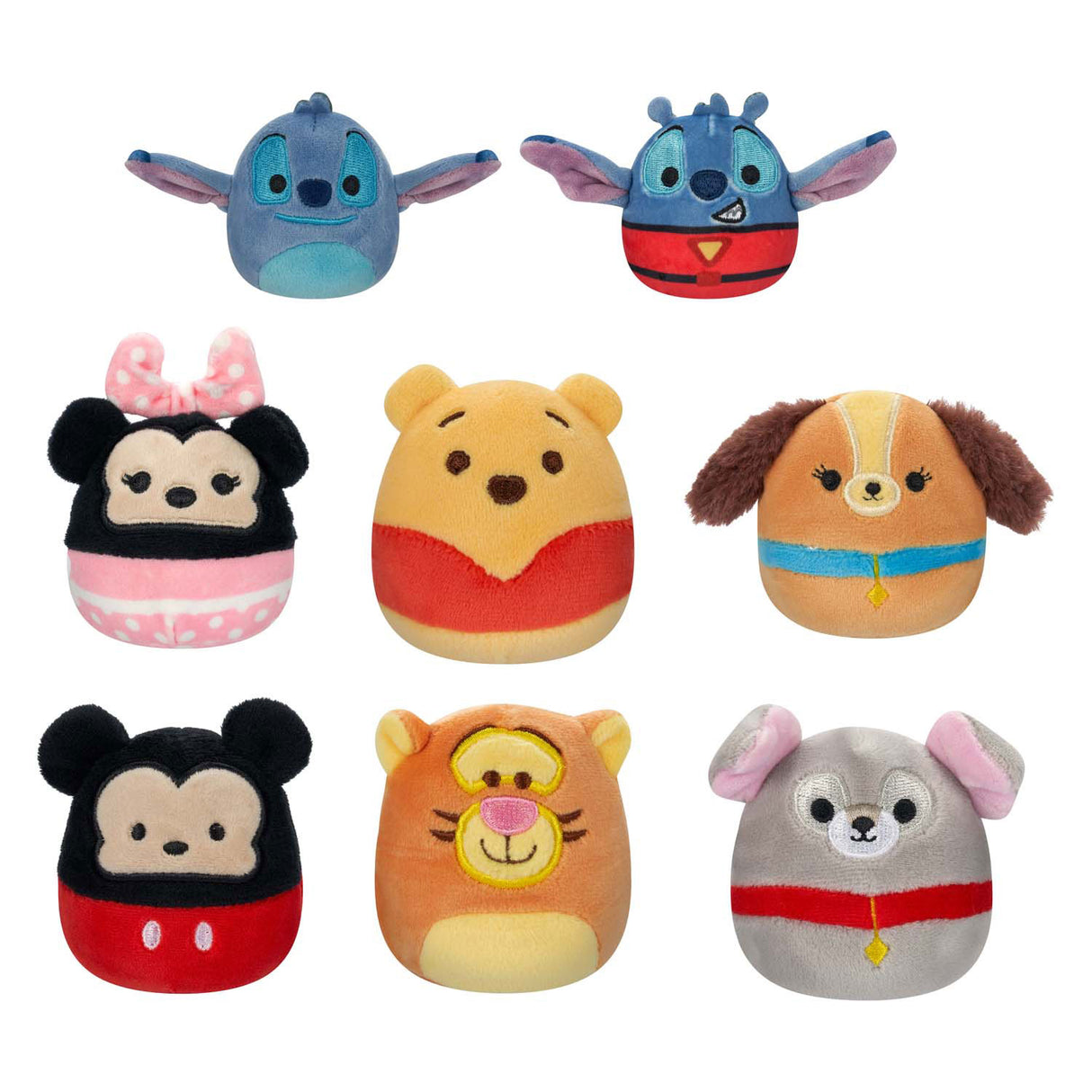 Squishmallows kapsułki Disneya 6,5 ​​cm | 12 sztuk
