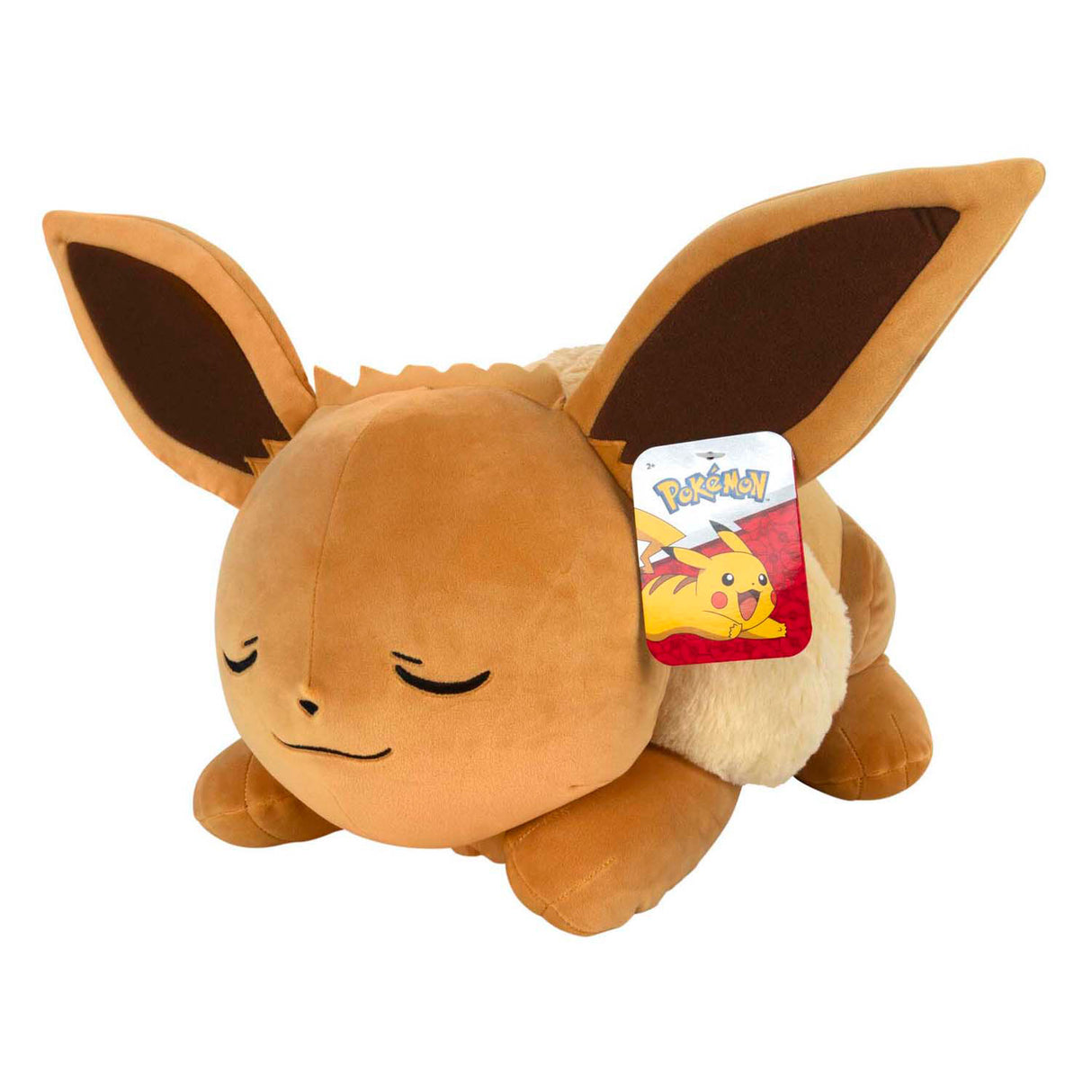 Jazwares Pokémon Schlof Kuscheleg Plüsch Eevee, 45cm