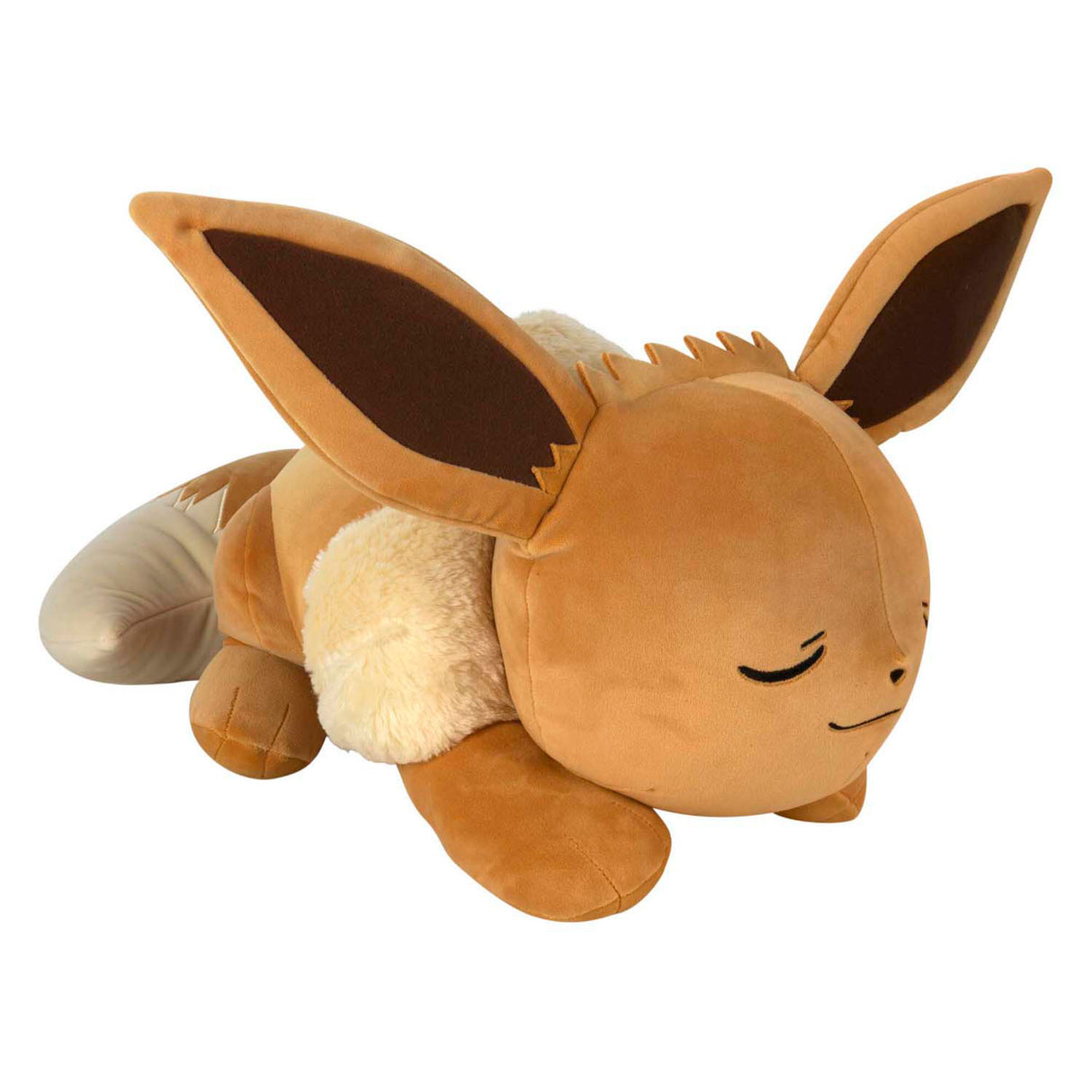 Jazwares pokémon sleeping cuddly toy plush eevee, 45cm