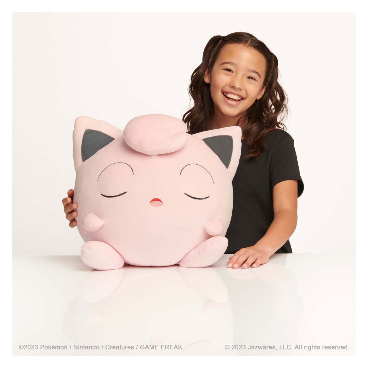 Jazwares sleeping pokémon plush jigglypuff, 45cm