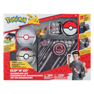 Jazwares pokemon bandolier set premier ball timer ball with strap