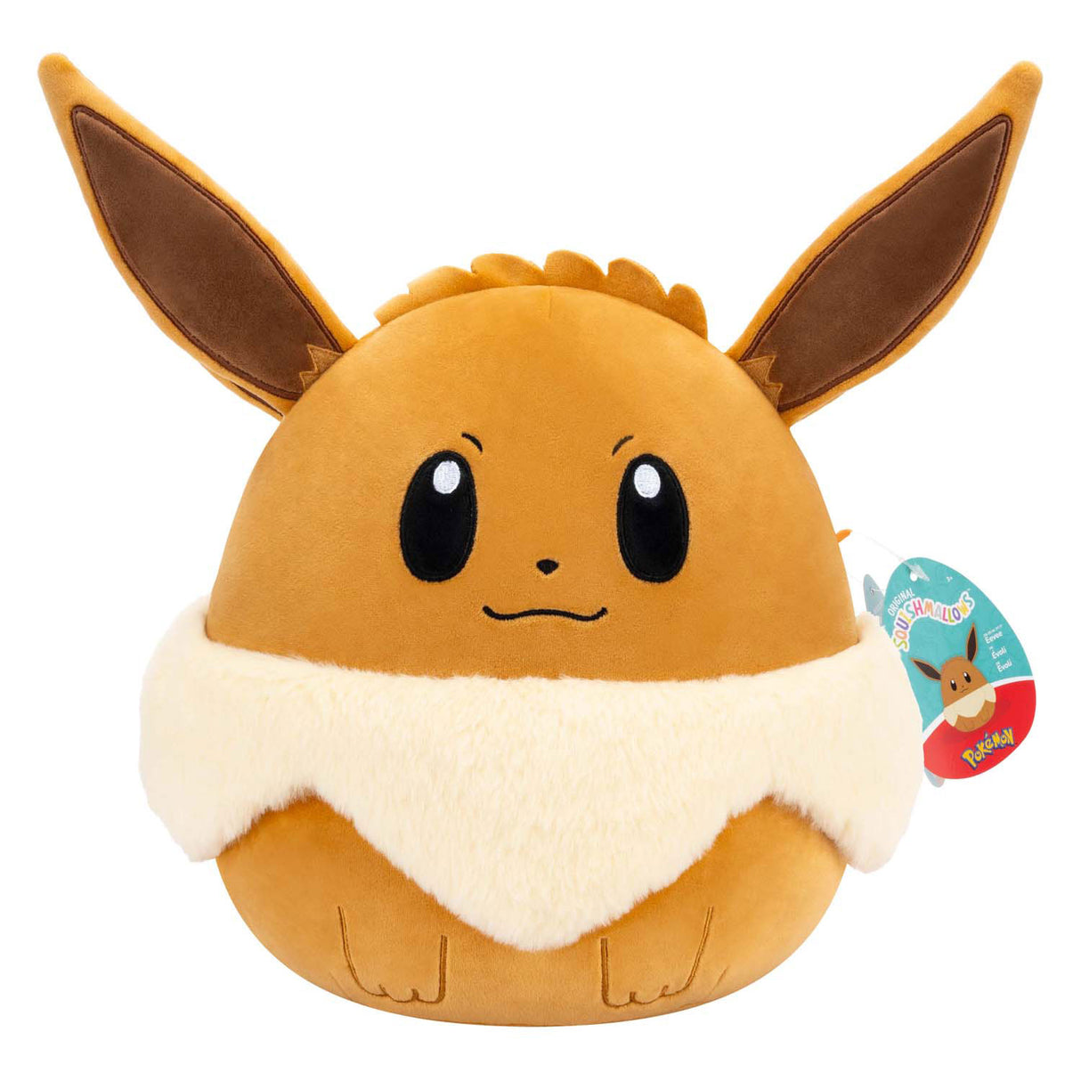 Squishmallows pokémon knuffel pluche - eevee, 25cm