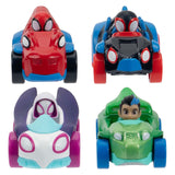 Jazwares spidey og venner - metalkøretøjer, 4 stk.