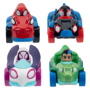 Jazwares spidey og venner - metalkøretøjer, 4 stk.