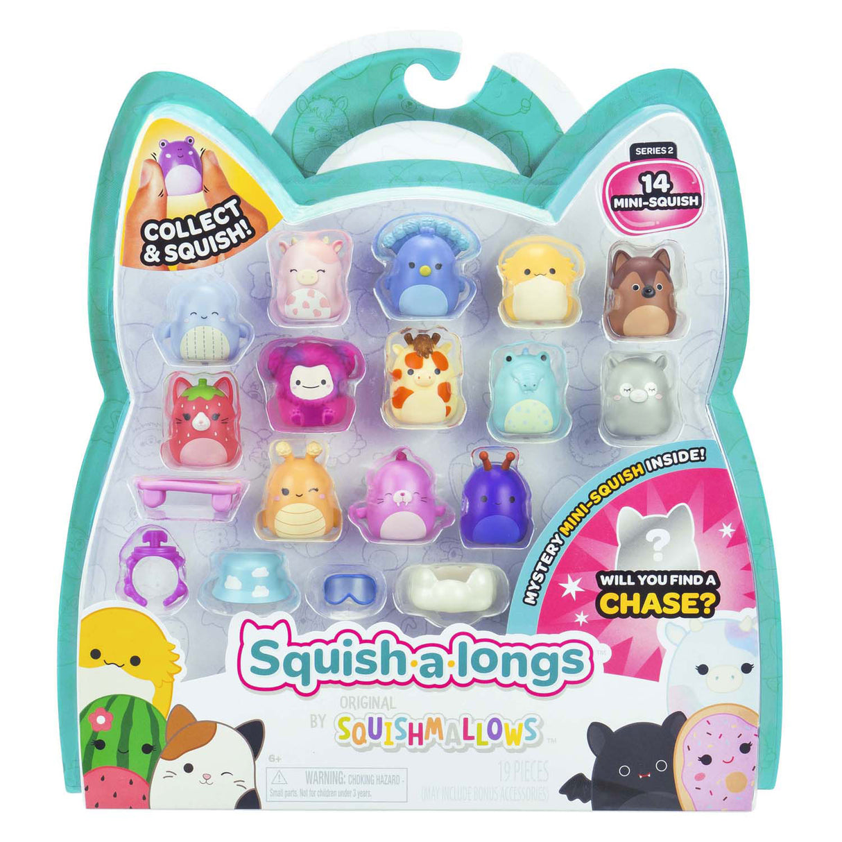 Squishmallows - squish-a-longs playing figures 2, 14 pcs.