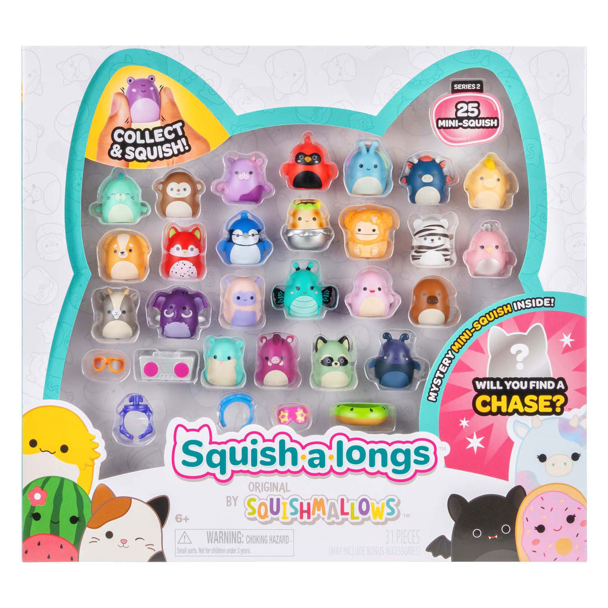 Squishmallows - squish-a-longs speelfiguren, 25dlg.