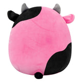Squishmallows Plush Toy - Black and Pink Cow, 30cm