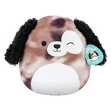 Squishmallows plush toy - zerdan brown marble dog, 30cm