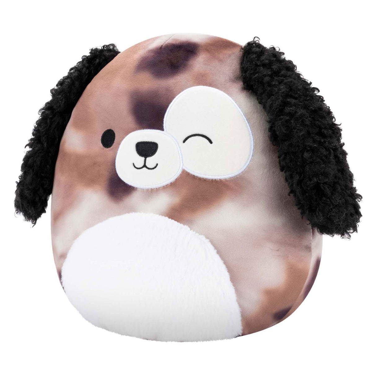 Squishmallows plush toy - zerdan brown marble dog, 30cm