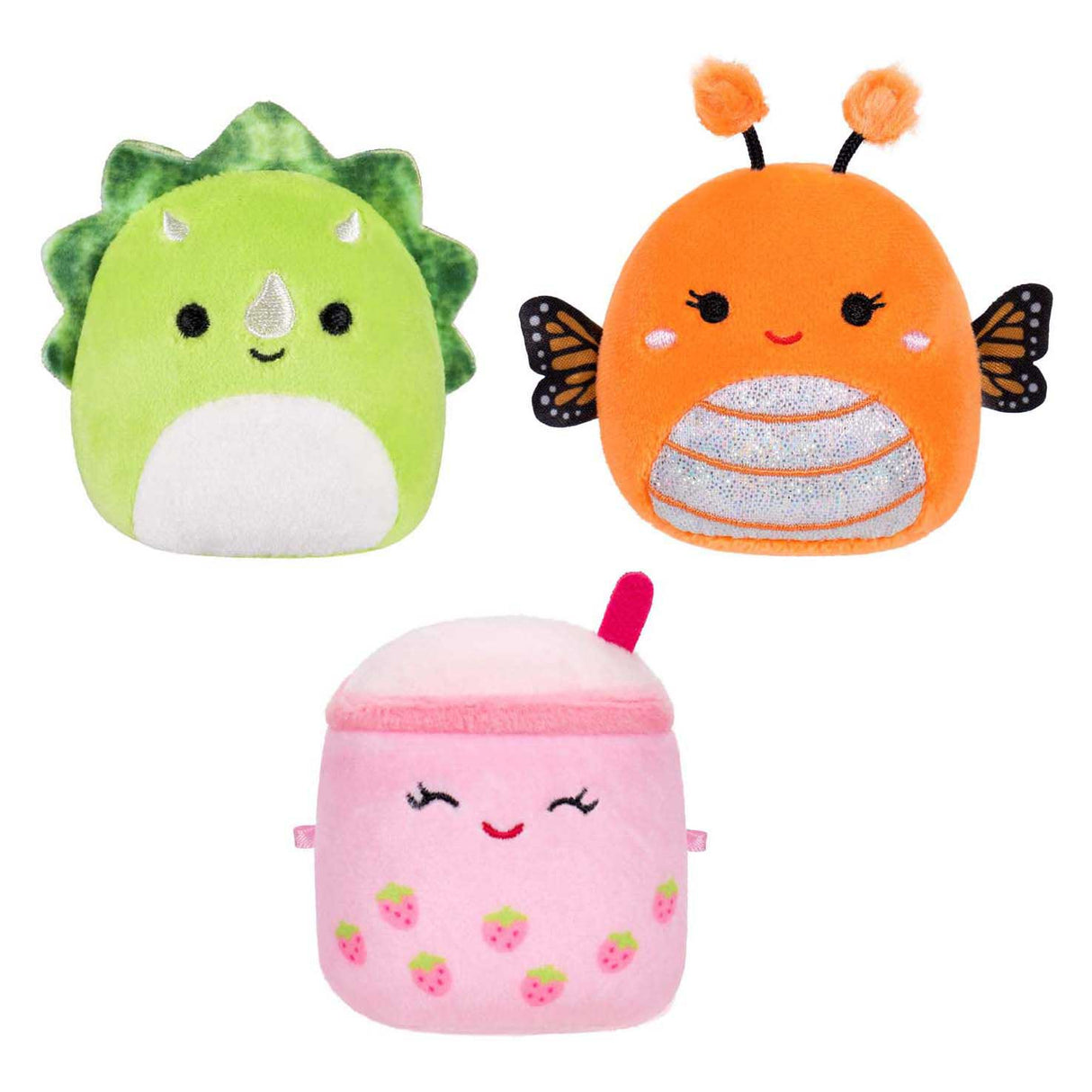 Jazwares squishmallows knuffel knuffel knuffel knuffel - micromallows mony, tristan, victoria - 3dlg.