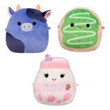Peluche Jazwares squishmallows coccolone - micromallows ingrediti, amelie, daisuke - 3 pezzi.