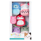 Jazwares squishmallows cuddly toy plush - micromallows silvy, roses, aarin, roxy, gerald - 5 pcs.