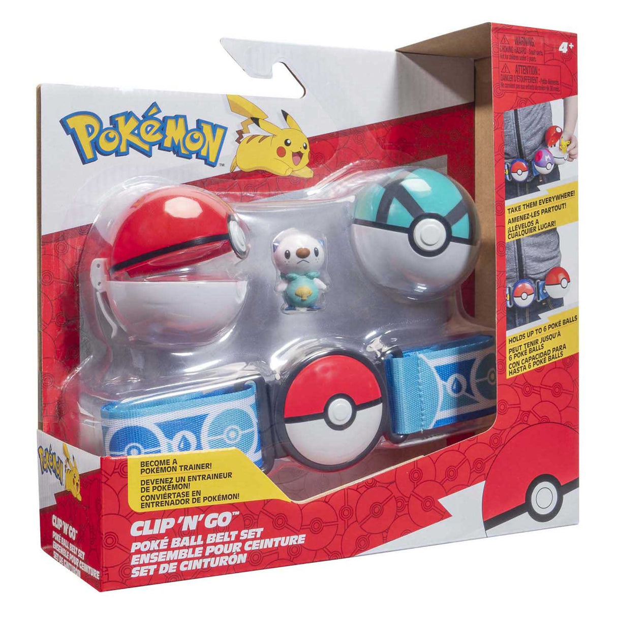 Jazwares pokémon clip 'n' go oshawott dive ball