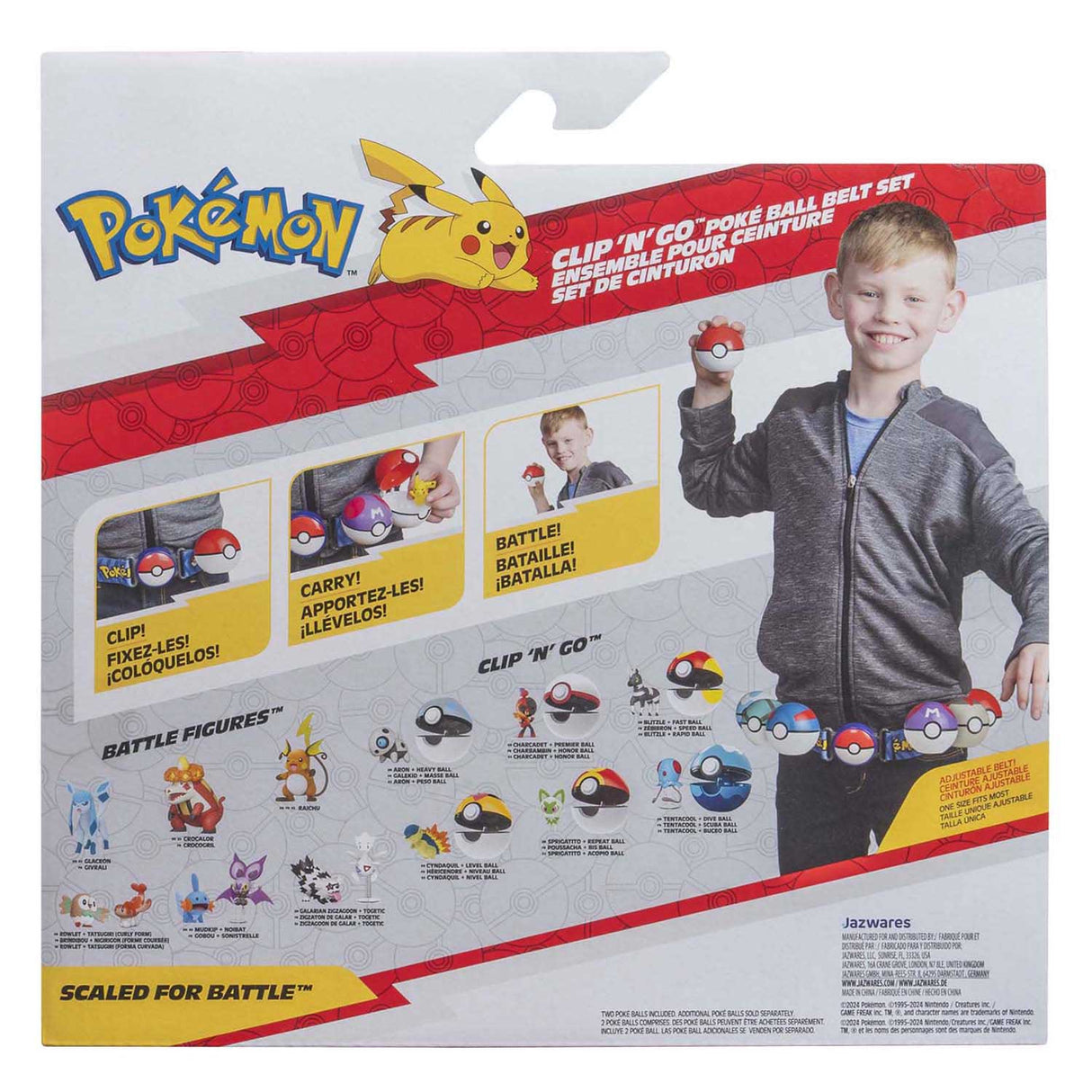 Jazwares pokémon clip 'n' go oshawott dive ball