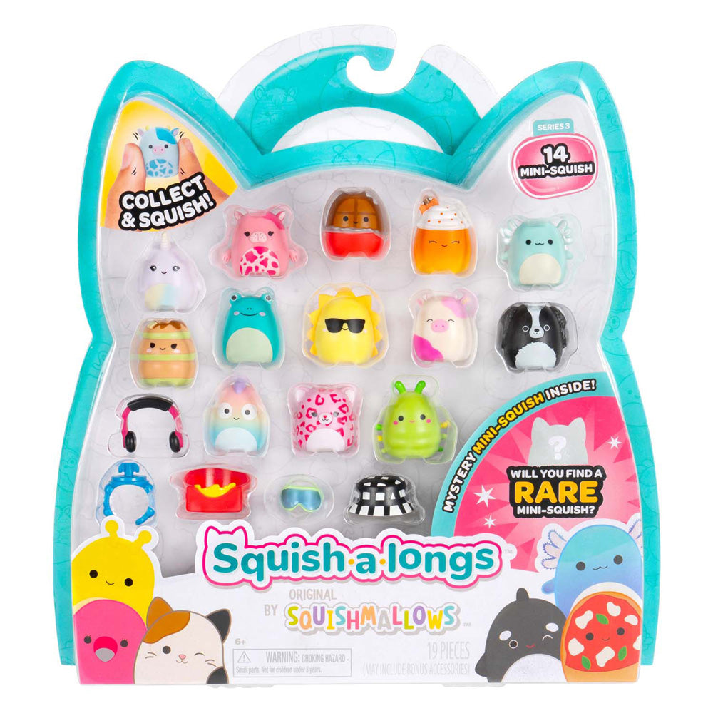 Jazwares squishmallows - squish-a-longs speelfiguren style 1 - 14dlg.