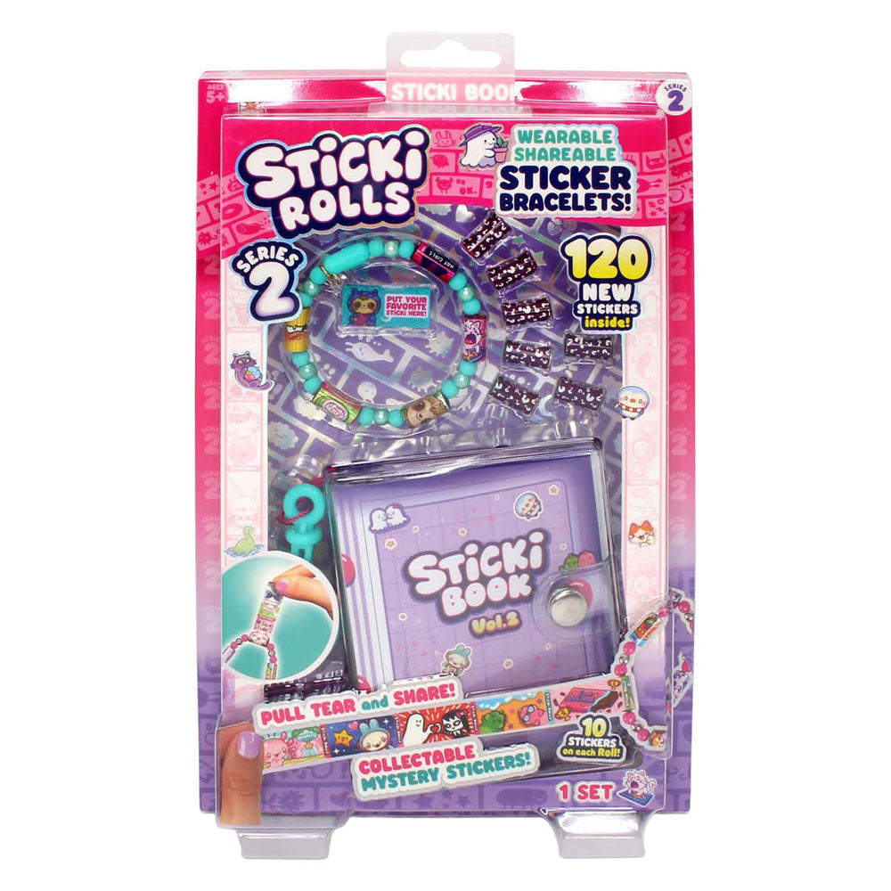 Jazwares sticki book and bracelet with 120 stickers