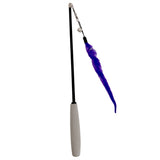 Easypets extendable cat rod worm purple